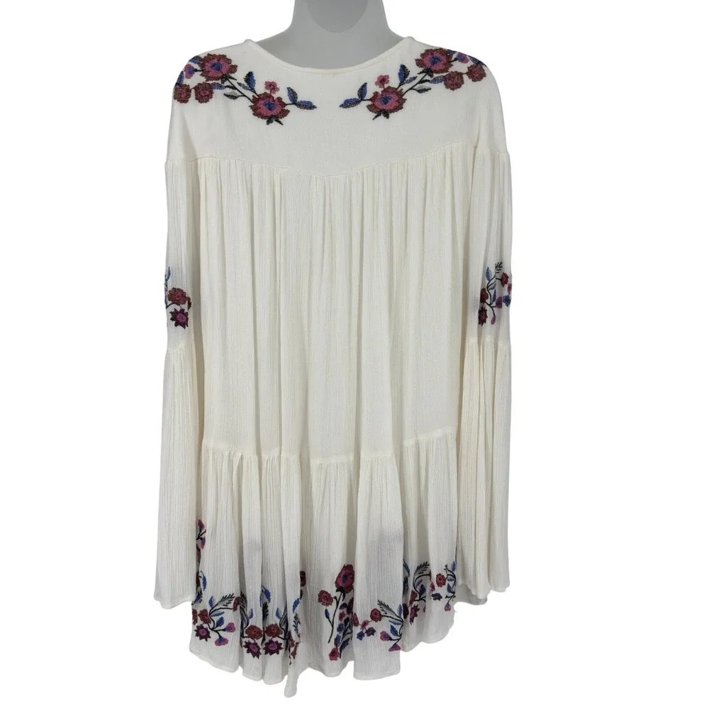 Free People Te Amo Embroidered Mini Dress S Boho‎